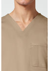 Khaki - Cherokee Cherokee WW Revolution Men's Scrub Top - Detail 2 View