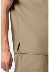 Khaki - Cherokee Cherokee WW Revolution Men's Scrub Top - Detail 3 View