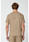 Khaki - Cherokee WW Revolution Men's Scrub Top - Back View