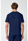 Navy - Cherokee WW Revolution Men's Scrub Top - Back View