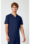 Navy - Cherokee Cherokee WW Revolution Men's Scrub Top - Right Side View