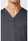 Pewter - Cherokee Cherokee WW Revolution Men's Scrub Top - Detail 2 View