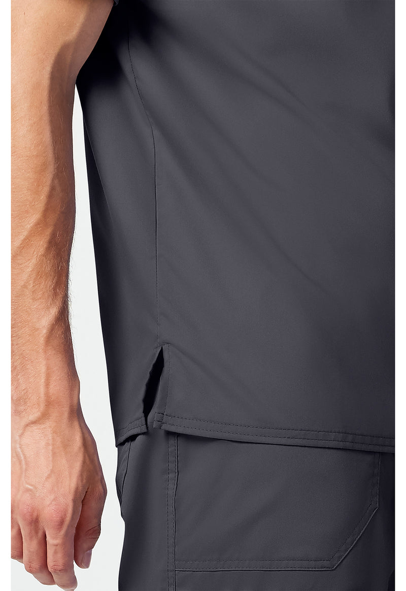 Pewter - Cherokee Cherokee WW Revolution Men's Scrub Top - Detail 3 View