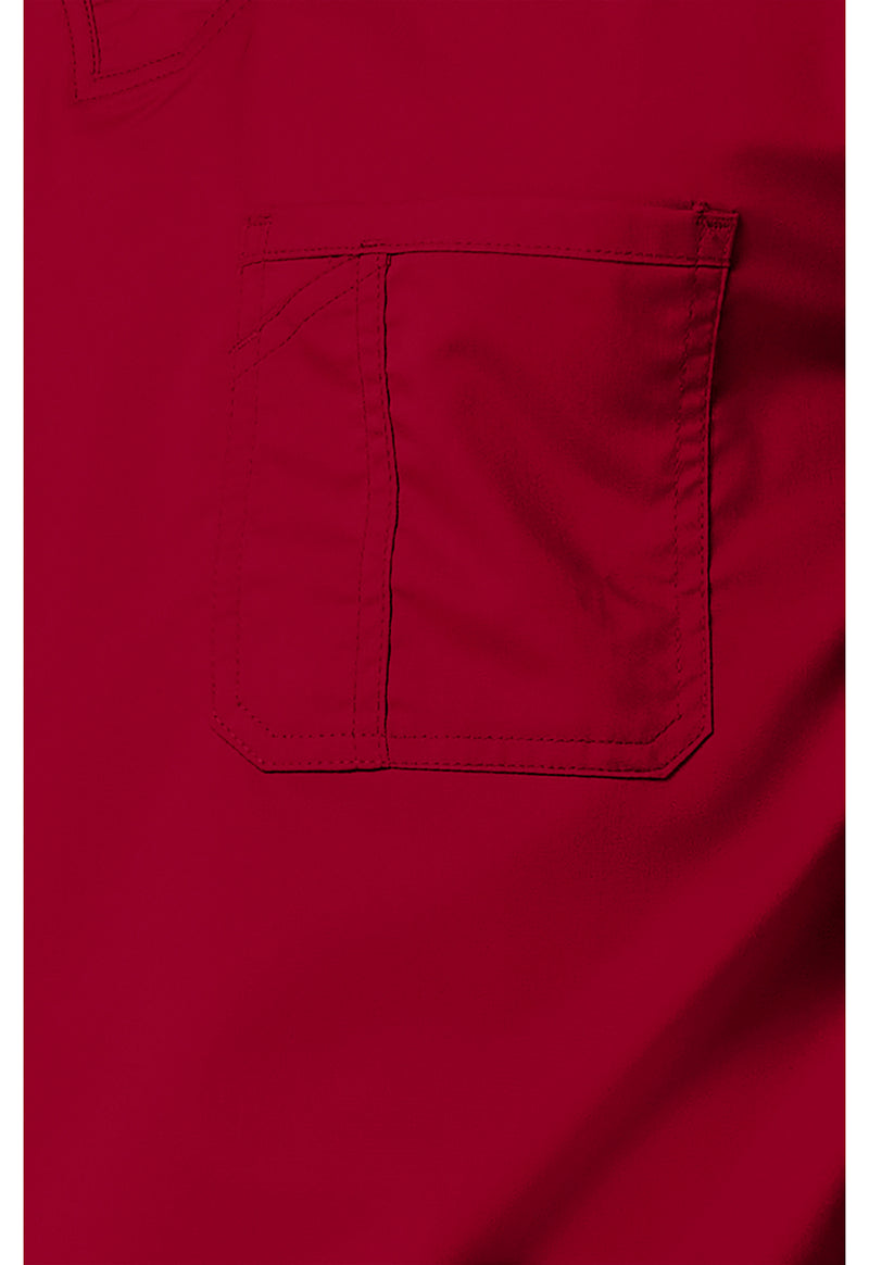 Red - Cherokee Cherokee WW Revolution Men's Scrub Top - Detail 4 View