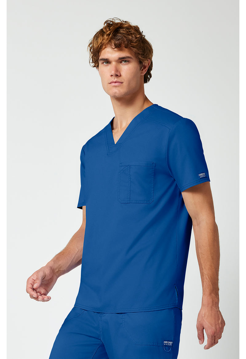 Royal - Cherokee Cherokee WW Revolution Men's Scrub Top - Left Side View