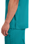 Teal Blue - Cherokee Cherokee WW Revolution Men's Scrub Top - Detail 4 View