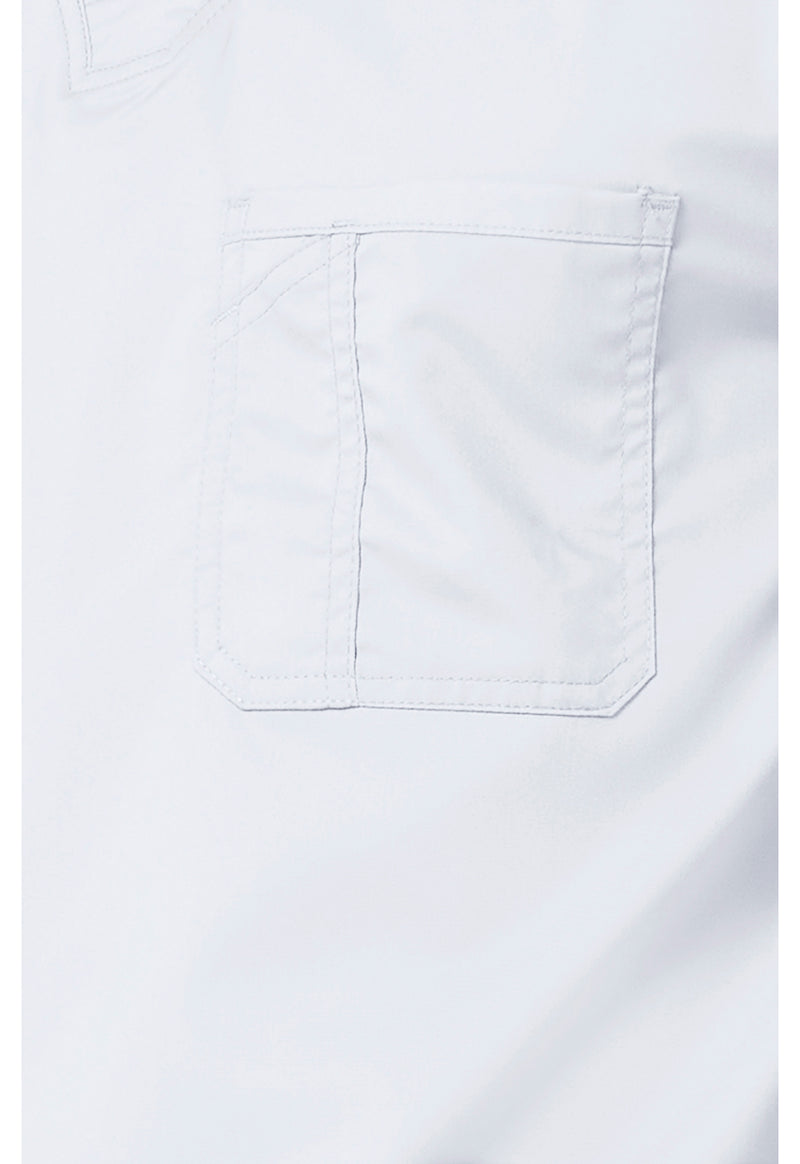 White - Cherokee Cherokee WW Revolution Men's Scrub Top - Detail 4 View
