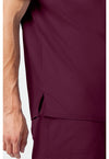 Wine - Cherokee Cherokee WW Revolution Men's Scrub Top - Detail 3 View