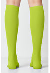 Lime Time - 4 single pair of Support Socks (Back)