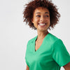 Cool Mint - Landau ProFlex Women's 3 Pocket V-Neck Rib-Knit Scrub Top for Nursing