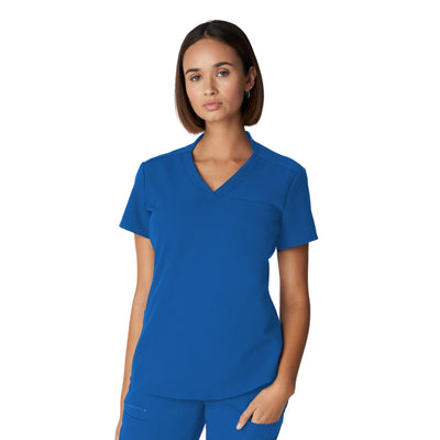 White Cross V-Tess Women's 2 Pocket V-Neck Scrub Top for Nursing