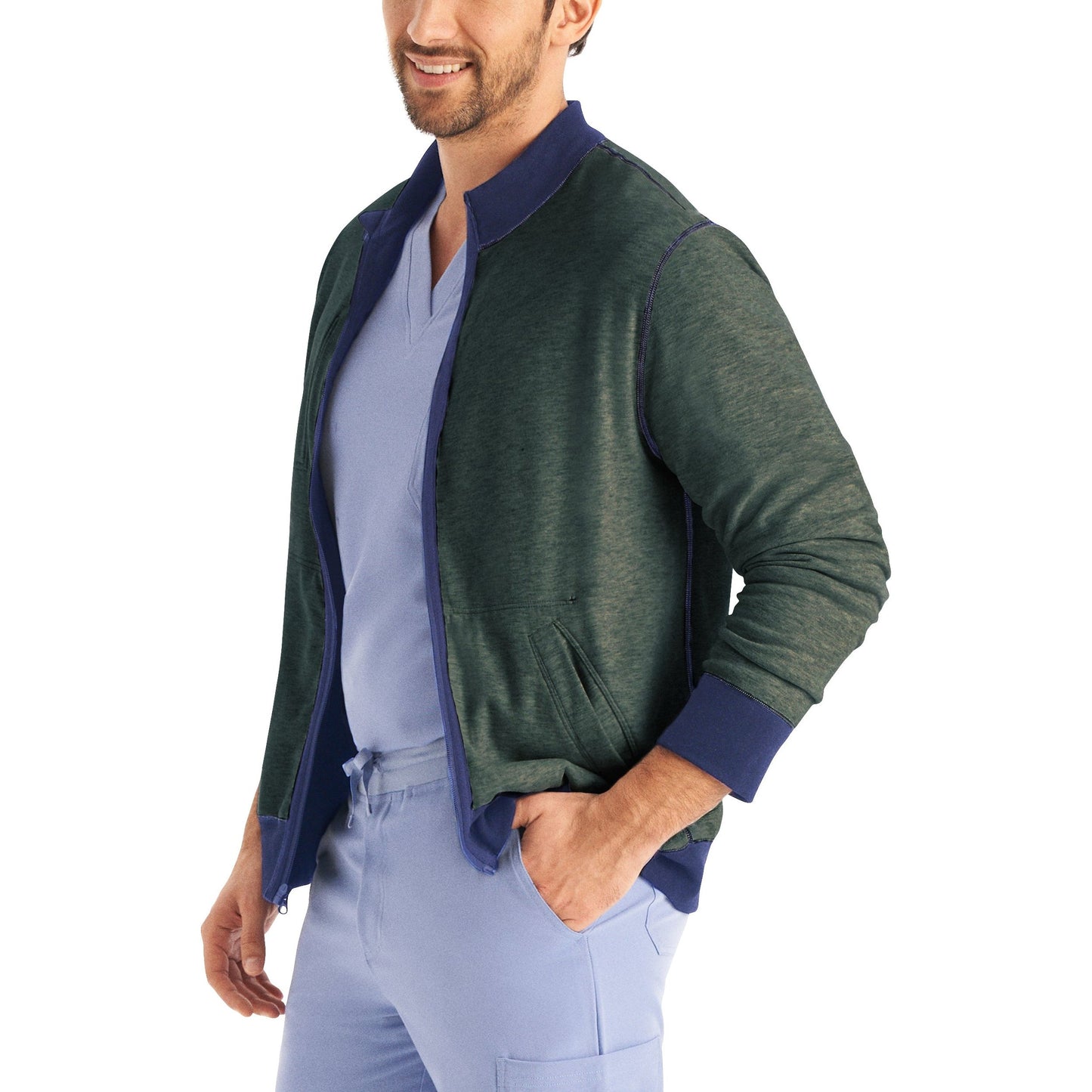 White Cross CRFT All Gender Reversible 5-Pocket Scrub Jacket SALE