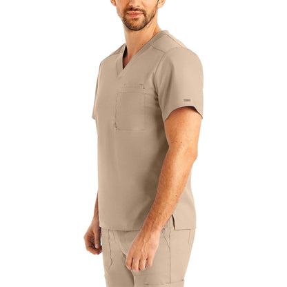 Landau ProFlex Men's 2-Pocket V-Neck Scrub Top