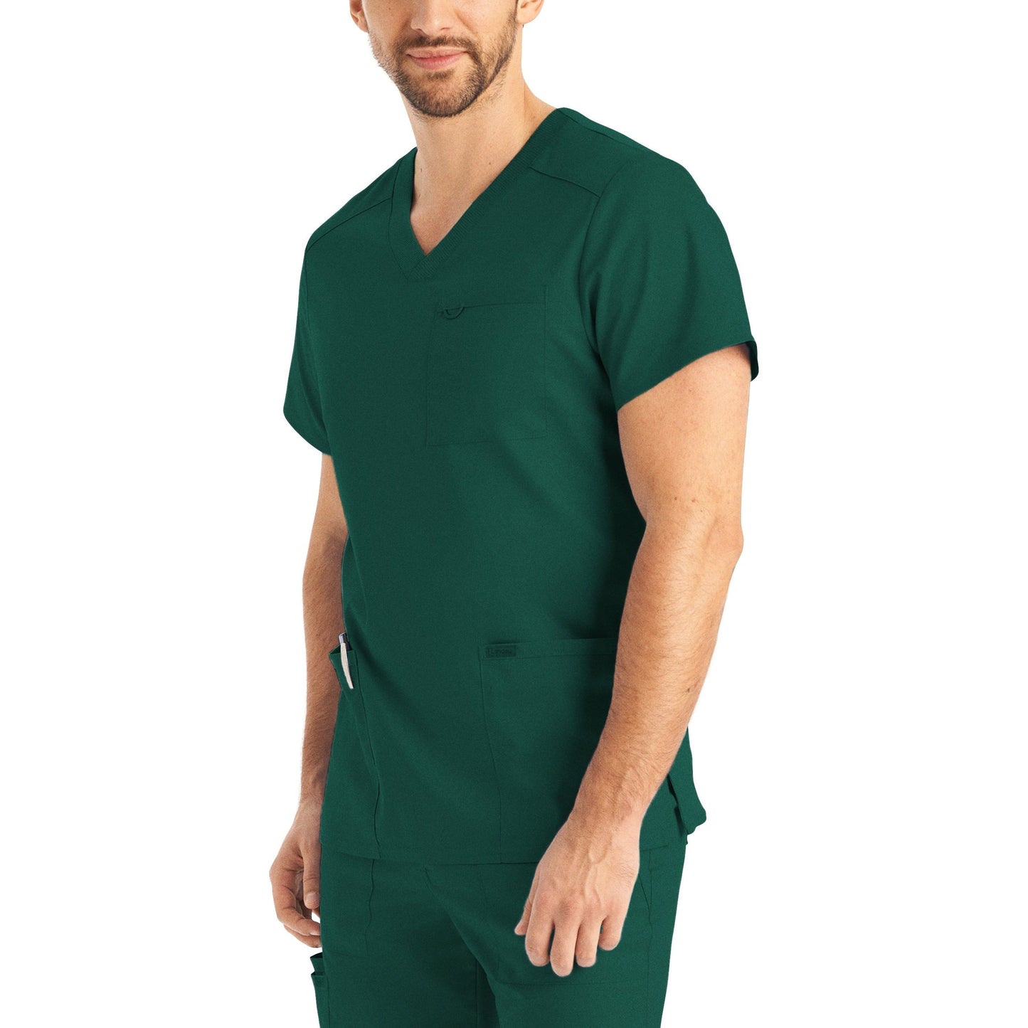 Landau ProFlex Men's 4-Pocket V-Neck Scrub Top