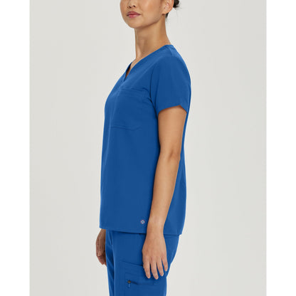 White Cross V-Tess Women's 1-Pocket V-Neck Scrub Top