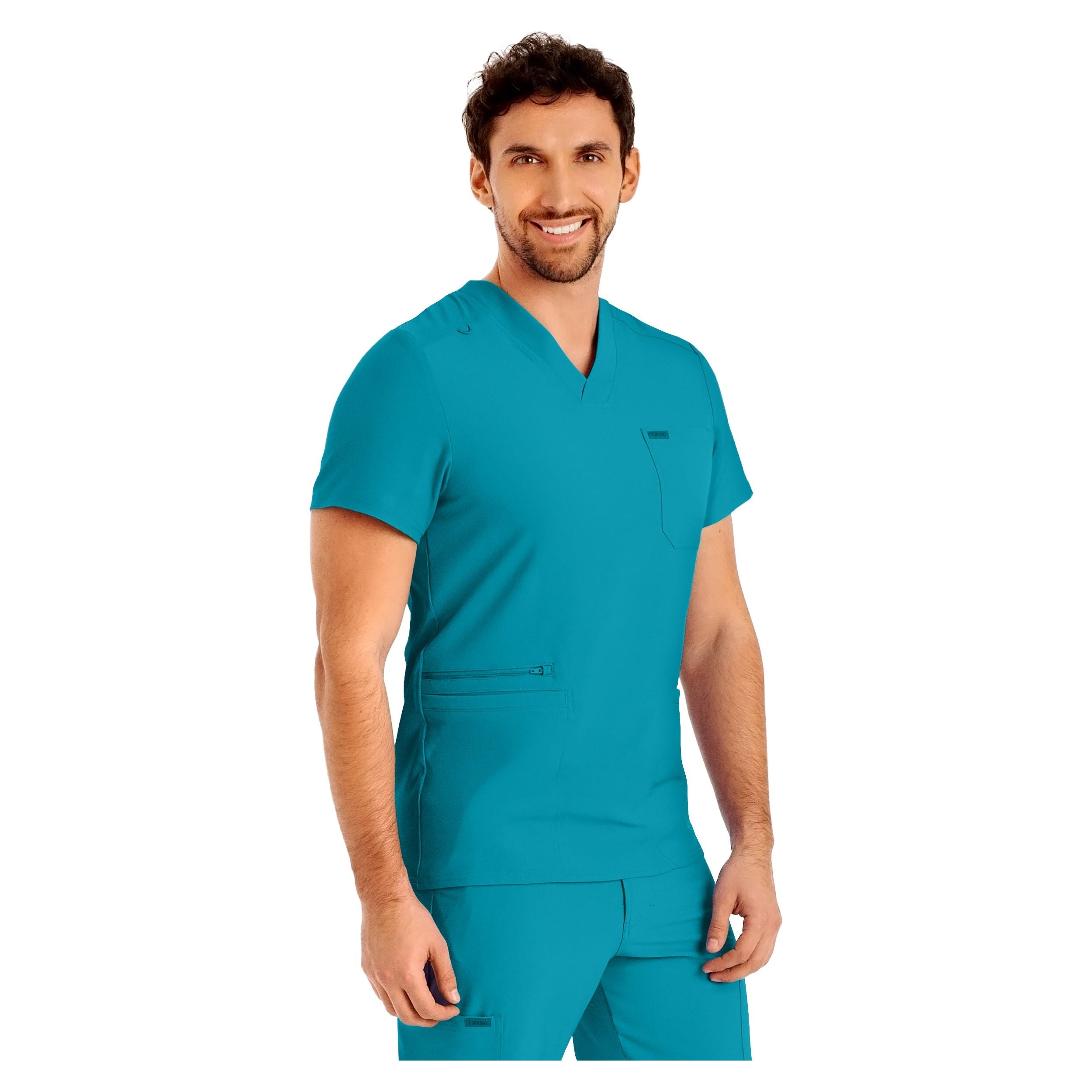 Landau Forward Men's 4-Pocket V-Neck Scrub Top – AP-UNIFORMS