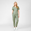 Seagrass - Landau ProFlex Women's 2 Pocket V-Neck Rib-Knit Scrub Top for Nursing