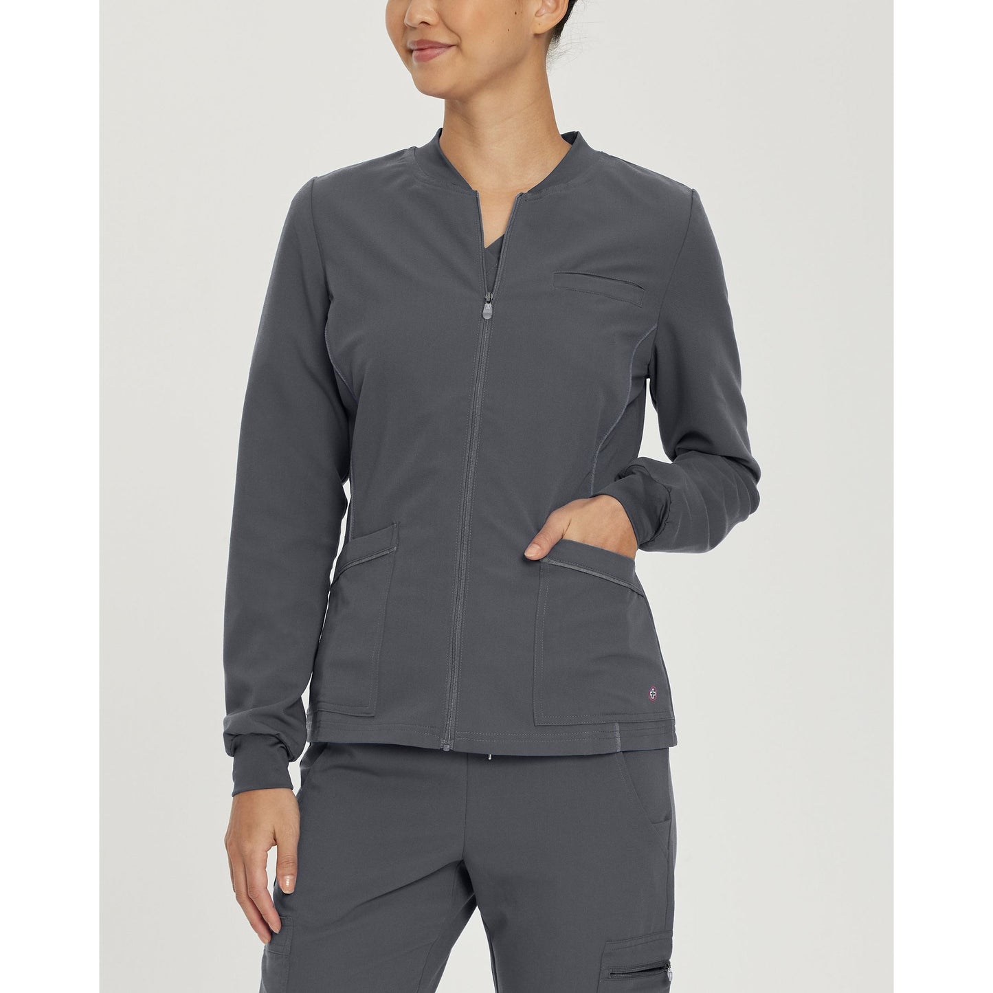White Cross V-Tess Women's 3-Pocket Warm-Up Scrub Jacket SALE