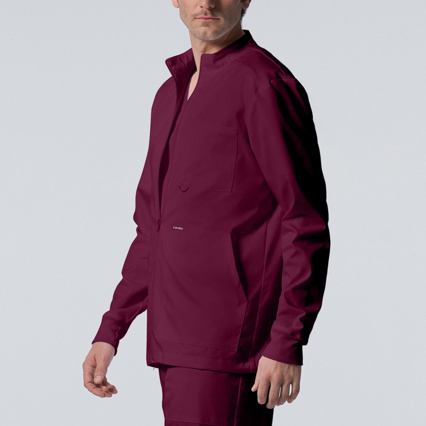 Landau ProFlex Men's 4-Pocket Scrub Jacket