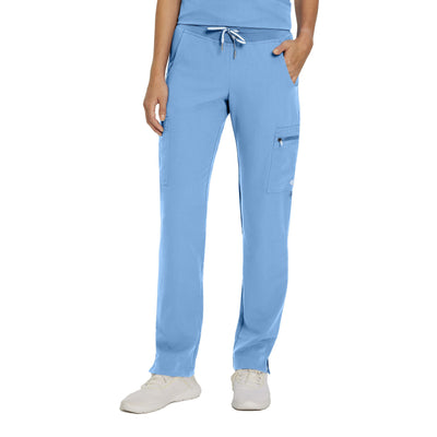 Women's 6 Pocket V-Tess Cargo Scrub Pants