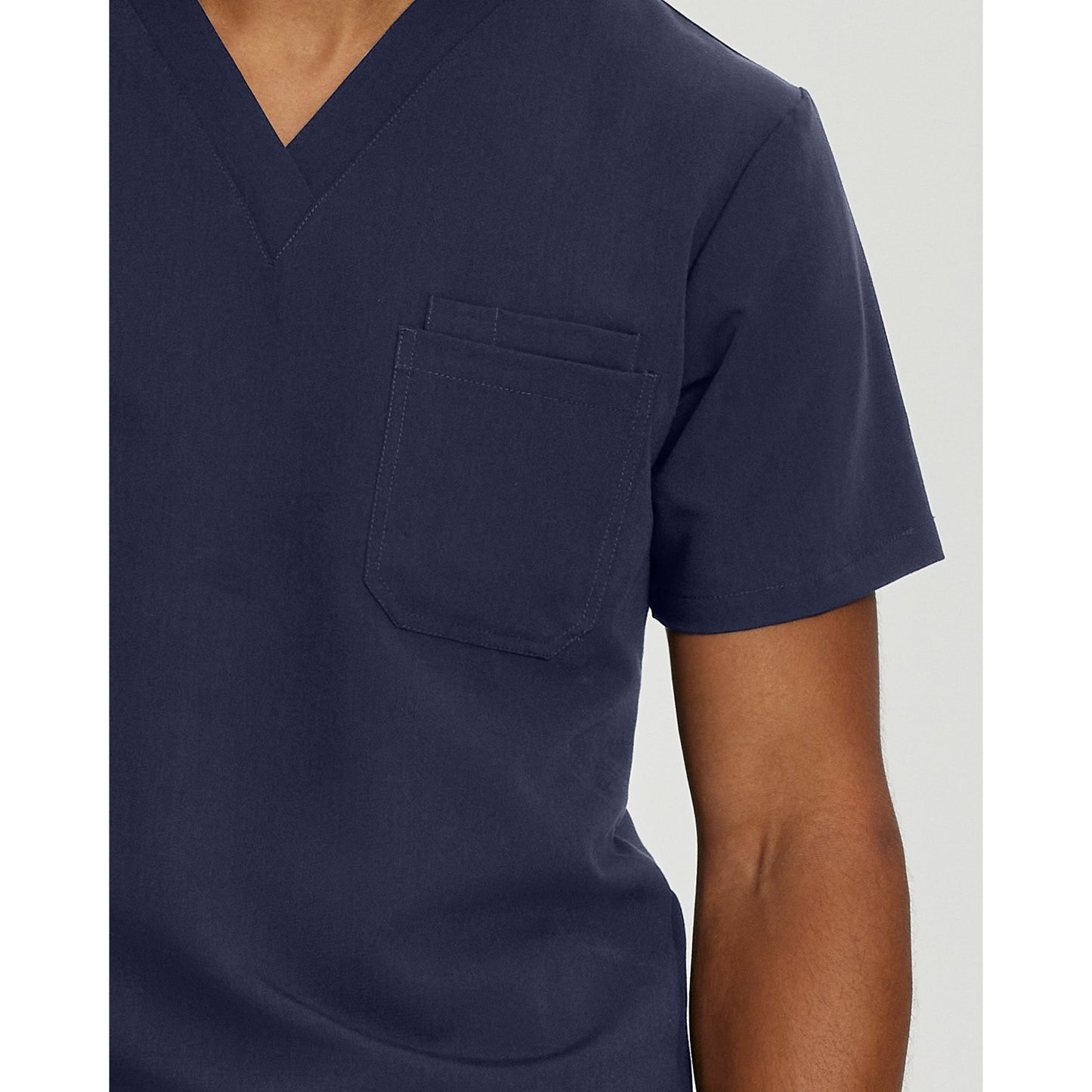 White Cross V-Tess Men's 2-Pocket V-Neck Scrub Top