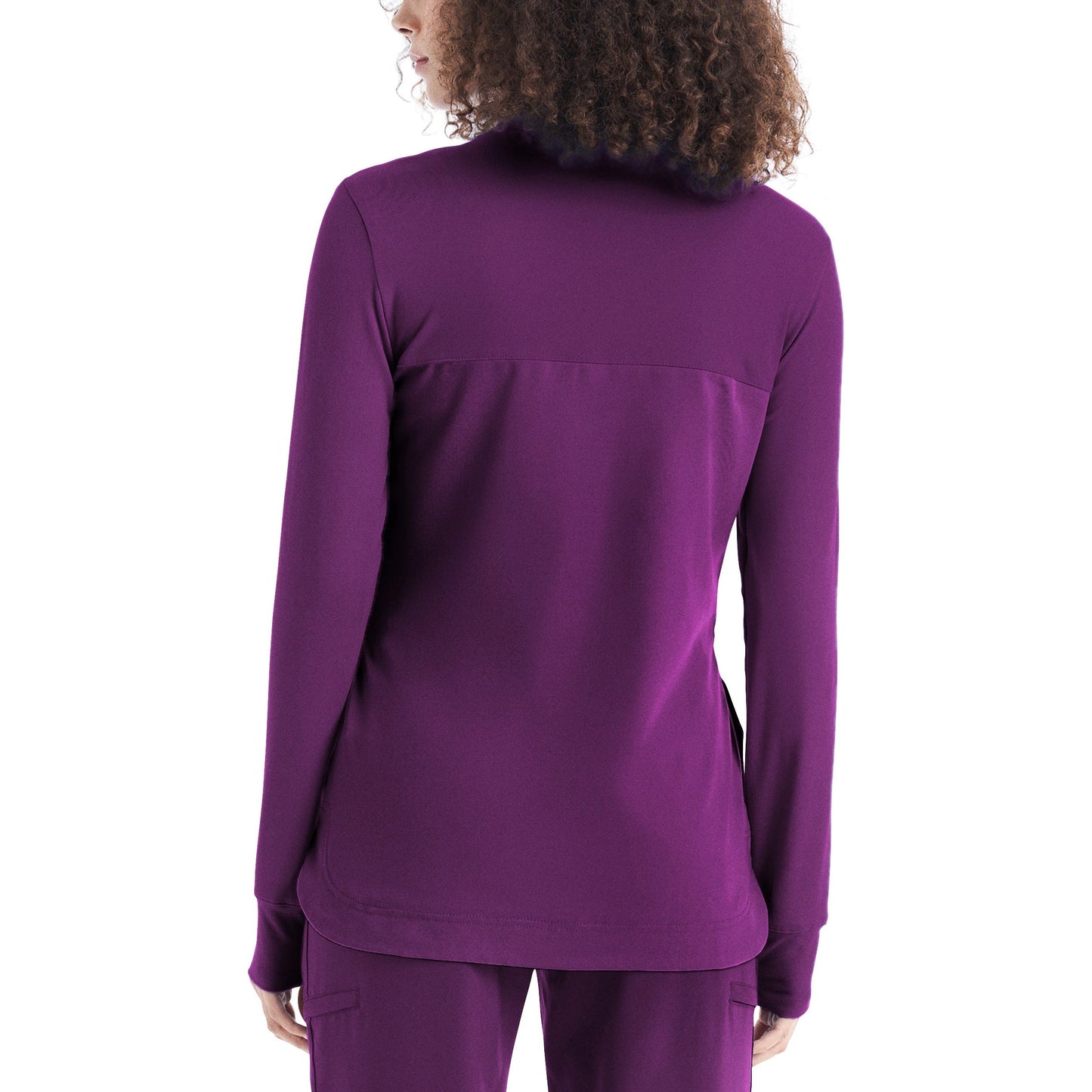 White Cross CRFT Women's 3-Pocket Quarter-Zip Mock Neck Pullover Scrub Top Sale