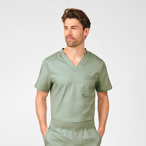 Landau ProFlex Men's 2 Pocket V-Neck Scrub Top for Nursing