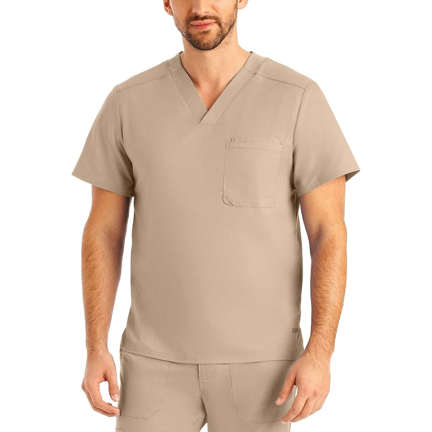 Landau ProFlex Men's 2-Pocket V-Neck Scrub Top