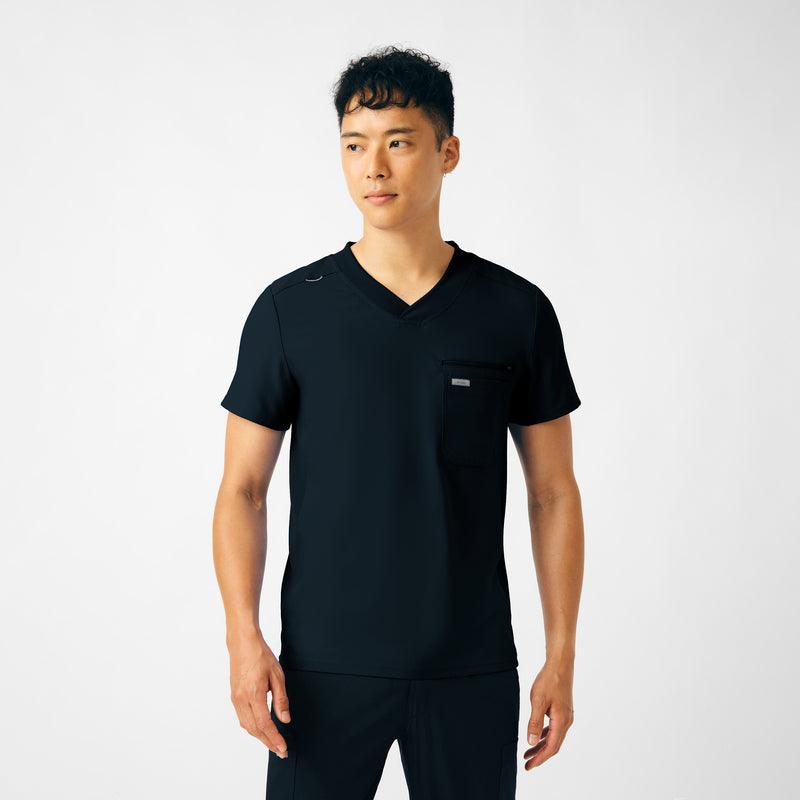 Standard - Landau Men's Scrub Tops - Back View