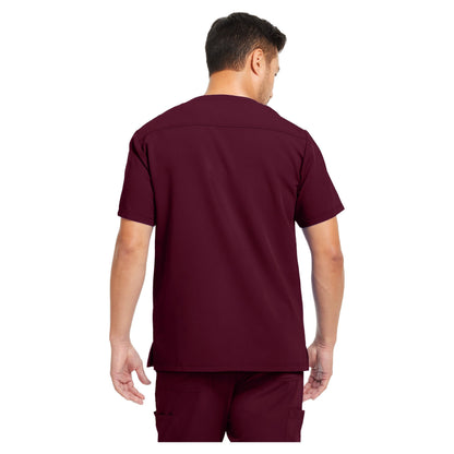 White Cross V-Tess Men's 3-Pocket V-Neck Scrub Top