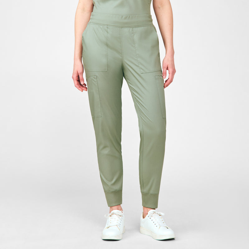 Seagrass - Landau ProFlex Women's 6 Pocket Cargo Jogger Scrub Pant for Nursing