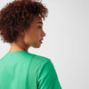 Cool Mint - Landau ProFlex Women's 3 Pocket V-Neck Rib-Knit Scrub Top for Nursing