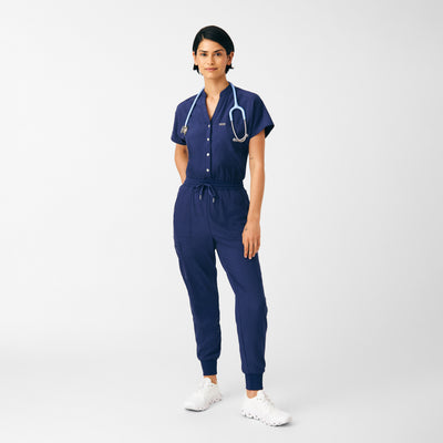 Women's 8 Pocket Forward Cargo Scrub Jumpsuit