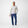 Heather Light Gray - Landau Forward Men's Long Sleeve Crew Neck Underscrub Tee for Nursing