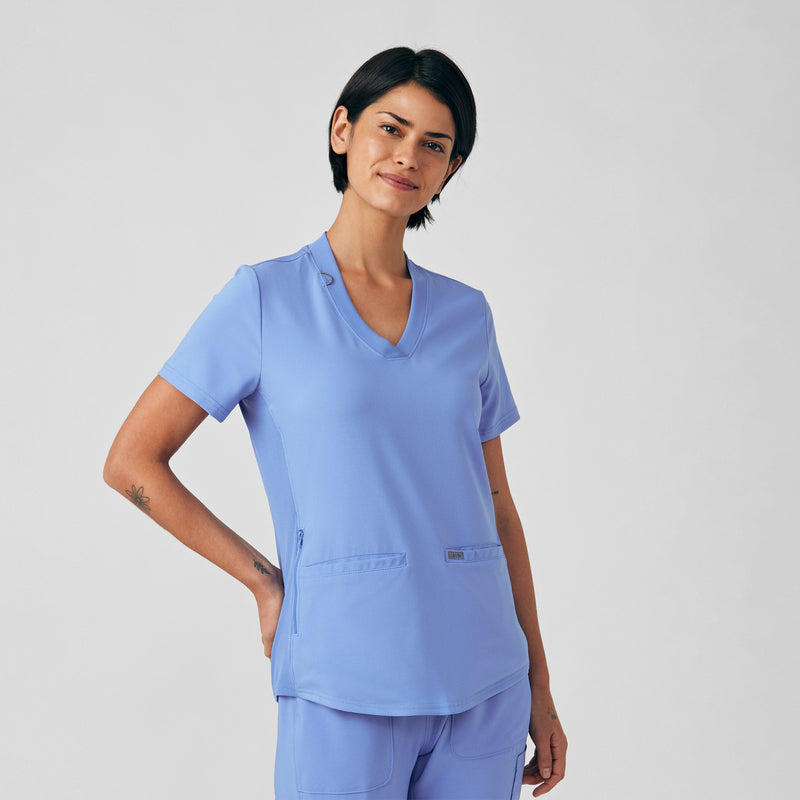 Ceil - Landau Scrub Tops - Detail View
