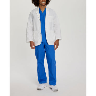 Men's 5 Pocket Essential Lab Coats Consultation Scrub Jacket