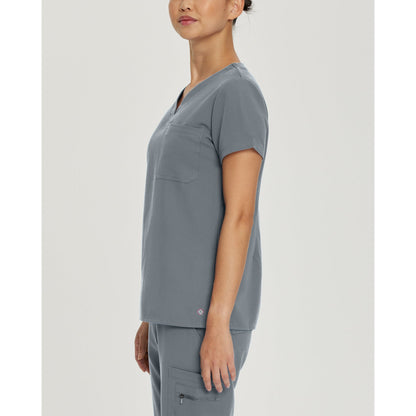 White Cross V-Tess Women's 1-Pocket V-Neck Scrub Top - SALE