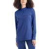 Navy - White Cross CRFT Women's 3-Pocket Quarter-Zip Pullover Top - Front View