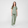 Seagrass - Landau ProFlex Women's 3 Pocket V-Neck Rib-Knit Scrub Top for Nursing