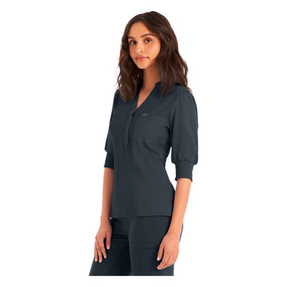 Landau Forward Women's 3-Pocket Y-Neck Scrub Top