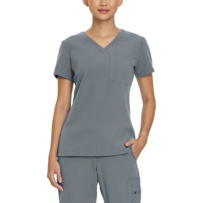 White Cross V-Tess Women's 1-Pocket V-Neck Scrub Top - SALE