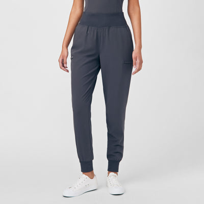 White Cross CRFT Women's 6 Pocket Knit Waistband Jogger Scrub Pants for Nursing